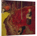 Fern Gatherers in the Bois d'Amour at Pont Aven; Les Ramasseuses de Fougeres au Bois d'Amour a Pont Aven, c.1910 by Paul Serusier