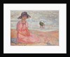 Woman in the Pink Dress by the Sea; Femme a la Robe Rose au bord de la Mer, c.1920 by Henri Lebasque