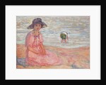 Woman in the Pink Dress by the Sea; Femme a la Robe Rose au bord de la Mer, c.1920 by Henri Lebasque