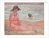 Woman in the Pink Dress by the Sea; Femme a la Robe Rose au bord de la Mer, c.1920 by Henri Lebasque