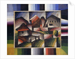 House in the Landscape; Hauser in Landschaft, c.1920 by Arthur Segal