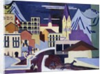 Davos-Platz Railway Station; Davos-Platz am Banhof, 1931 by Ernst Ludwig Kirchner