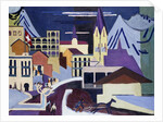 Davos-Platz Railway Station; Davos-Platz am Banhof, 1931 by Ernst Ludwig Kirchner