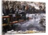 Ice-skating rink in the Tiergarten, Berlin; Eisbahn im Berliner Tiergarten, 1909 by Lovis Corinth