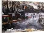 Ice-skating rink in the Tiergarten, Berlin; Eisbahn im Berliner Tiergarten, 1909 by Lovis Corinth
