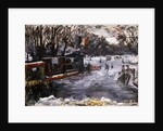 Ice-skating rink in the Tiergarten, Berlin; Eisbahn im Berliner Tiergarten, 1909 by Lovis Corinth