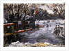 Ice-skating rink in the Tiergarten, Berlin; Eisbahn im Berliner Tiergarten, 1909 by Lovis Corinth