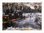 Ice-skating rink in the Tiergarten, Berlin; Eisbahn im Berliner Tiergarten, 1909 by Lovis Corinth
