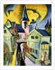 Konigstein with Red Church; Konigstein mit roter Kirche, 1916 by Ernst Ludwig Kirchner