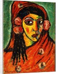 Spanish Girl with a Red Scarf; Spanierin mit rotem Schal, c.1912 by Alexej von Jawlensky