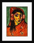 Spanish Girl with a Red Scarf; Spanierin mit rotem Schal, c.1912 by Alexej von Jawlensky