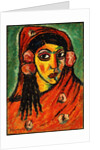 Spanish Girl with a Red Scarf; Spanierin mit rotem Schal, c.1912 by Alexej von Jawlensky