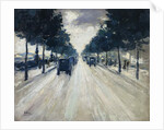 The Embankment, London, 1926 by Lesser Ury