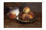 The Bowl of Peaches; Le Bol de Peches, 1869 by Ignace Henri Jean Fantin-Latour