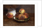 The Bowl of Peaches; Le Bol de Peches, 1869 by Ignace Henri Jean Fantin-Latour