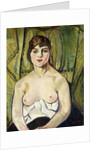 Woman with Bare Breasts; Femme aux Seins Nus, 1917 by Marie Clementine (1865-1938) Valadon