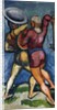 Two Warriors; Zwei Kampfende, 1910 by August Macke