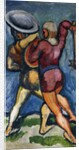 Two Warriors; Zwei Kampfende, 1910 by August Macke