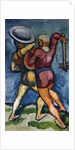 Two Warriors; Zwei Kampfende, 1910 by August Macke