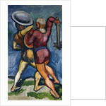 Two Warriors; Zwei Kampfende, 1910 by August Macke