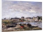 Trouville: View toward Deauville on Market Day; Trouville: Vue prise de Deauville, un Jour de Marche, 1895 by Eugene Louis Boudin