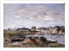 Trouville: View toward Deauville on Market Day; Trouville: Vue prise de Deauville, un Jour de Marche, 1895 by Eugene Louis Boudin