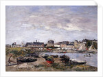 Trouville: View toward Deauville on Market Day; Trouville: Vue prise de Deauville, un Jour de Marche, 1895 by Eugene Louis Boudin