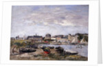 Trouville: View toward Deauville on Market Day; Trouville: Vue prise de Deauville, un Jour de Marche, 1895 by Eugene Louis Boudin