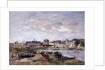 Trouville: View toward Deauville on Market Day; Trouville: Vue prise de Deauville, un Jour de Marche, 1895 by Eugene Louis Boudin