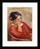 Gabrielle Leaning; Gabrielle Acoudee by Pierre Auguste Renoir