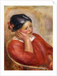 Gabrielle Leaning; Gabrielle Acoudee by Pierre Auguste Renoir