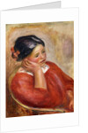 Gabrielle Leaning; Gabrielle Acoudee by Pierre Auguste Renoir