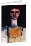 Bust of a Young Woman; Buste de Jeune Femme, c.1910-11 by Amedeo Modigliani