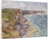 Sailboats near the Cliffs, Yport; Voiliers pres de Falaises, Yport, 1924 by Gustave Loiseau