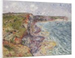 Sailboats near the Cliffs, Yport; Voiliers pres de Falaises, Yport, 1924 by Gustave Loiseau