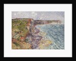 Sailboats near the Cliffs, Yport; Voiliers pres de Falaises, Yport, 1924 by Gustave Loiseau