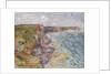 Sailboats near the Cliffs, Yport; Voiliers pres de Falaises, Yport, 1924 by Gustave Loiseau