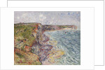 Sailboats near the Cliffs, Yport; Voiliers pres de Falaises, Yport, 1924 by Gustave Loiseau