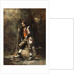 Young Italian boy on the Mountain; Jeune Patre Italien dans le Montagne, c.1845-55 by Jean Baptiste Camille Corot