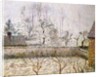 Landscape with Frost and Mist, Eragny; Paysage, Givre et Brume, Eragny by Camille Pissarro