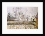 Landscape with Frost and Mist, Eragny; Paysage, Givre et Brume, Eragny by Camille Pissarro