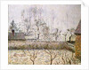 Landscape with Frost and Mist, Eragny; Paysage, Givre et Brume, Eragny by Camille Pissarro
