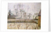 Landscape with Frost and Mist, Eragny; Paysage, Givre et Brume, Eragny by Camille Pissarro