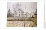 Landscape with Frost and Mist, Eragny; Paysage, Givre et Brume, Eragny by Camille Pissarro