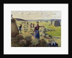 Harvesting Hay, Eragny; La Recolte des Foins, Eragny, c.1887 by Camille Pissarro