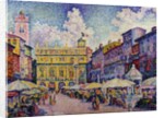 The Herb Market, Verona; la Place aux Herbes, Verone by Paul Signac
