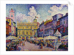 The Herb Market, Verona; la Place aux Herbes, Verone by Paul Signac