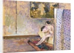 In Bonnard's Studio at 60 Rue de Douai: Nude by a Screen; Dans l'Atelier de Bonnard, 60 Rue de Douai: Nu au Paravent by Edouard Vuillard