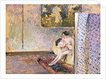In Bonnard's Studio at 60 Rue de Douai: Nude by a Screen; Dans l'Atelier de Bonnard, 60 Rue de Douai: Nu au Paravent by Edouard Vuillard