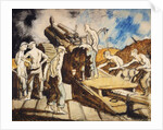 The Howitzer in Action, c.1917 by William Orpen
